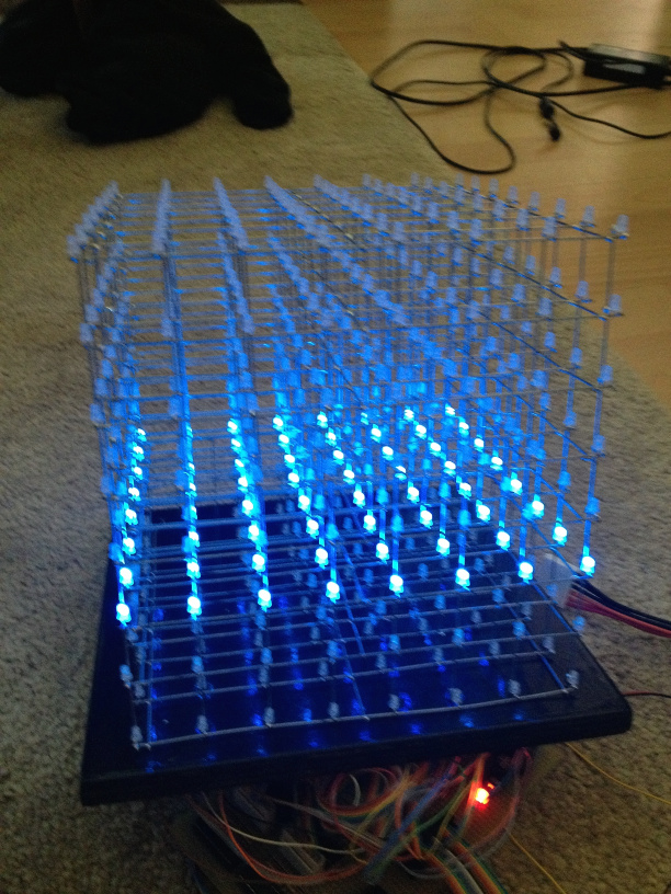 LED cube.